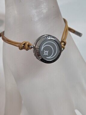 totwoo couples bracelet leather rope love adj romance promise brown silver